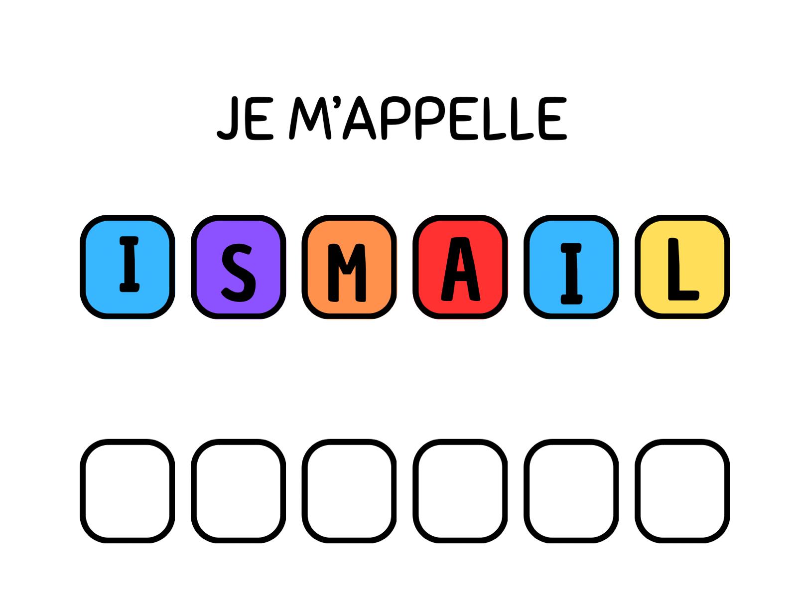 J’apprends mon prénom (personnalisable) – Image 2