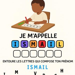 J’apprends mon prénom (personnalisable)